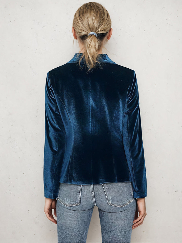Maureen – Velvet Slim-Fit Blazer