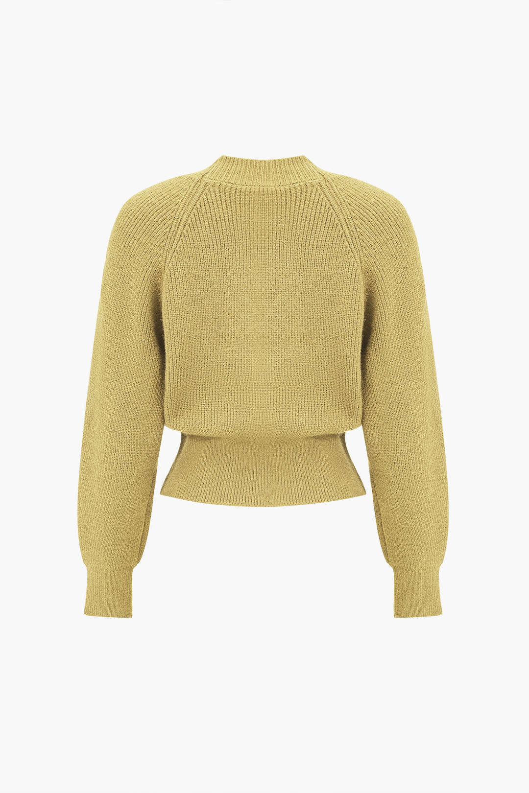 BB™ | Solid Knit Button V-neck Long Sleeve Cardigan