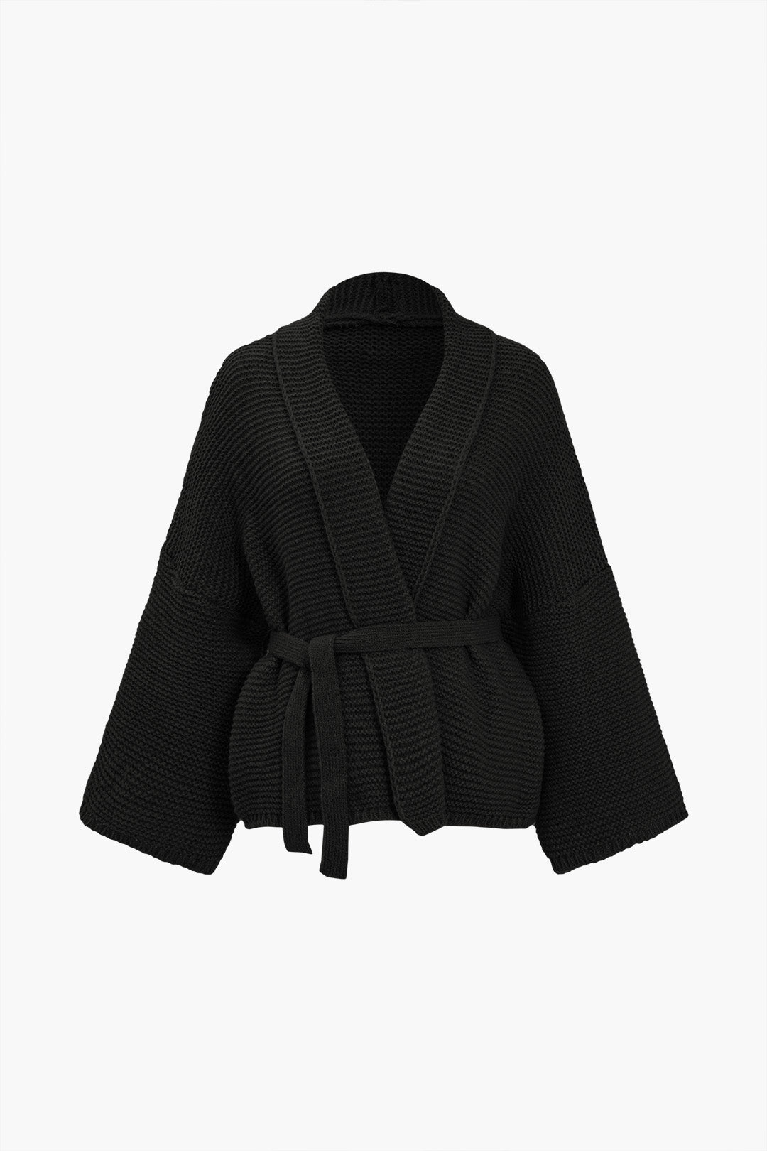 BB™ | Belted V-neck Sweater Cardigan