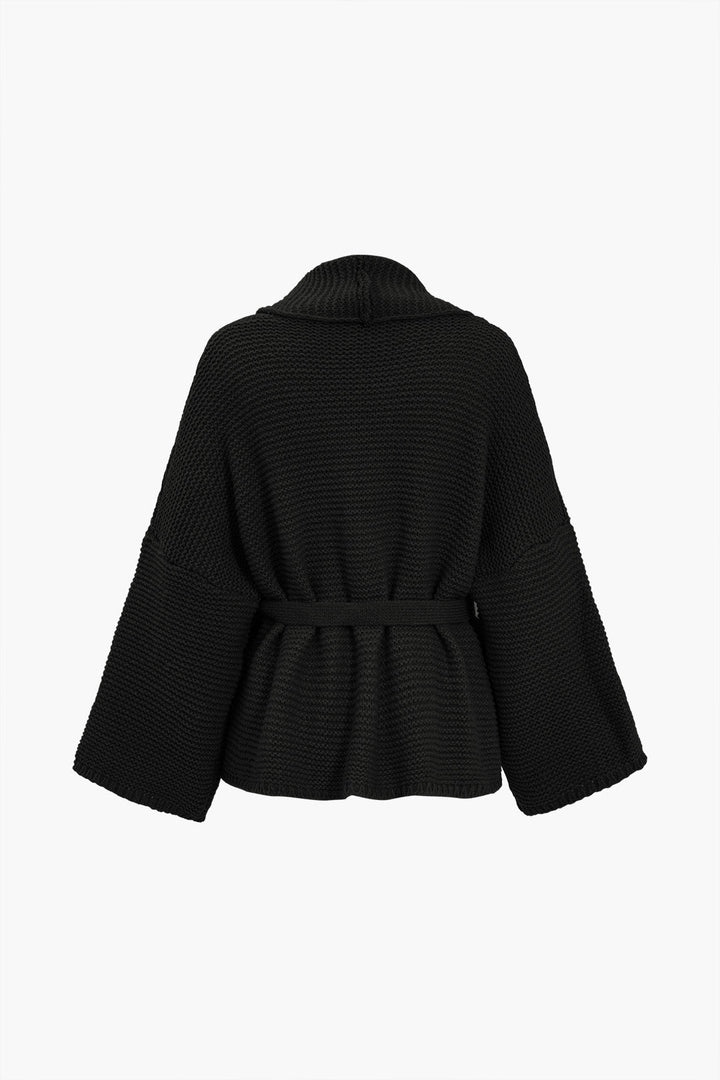 BB™ | Belted V-neck Sweater Cardigan