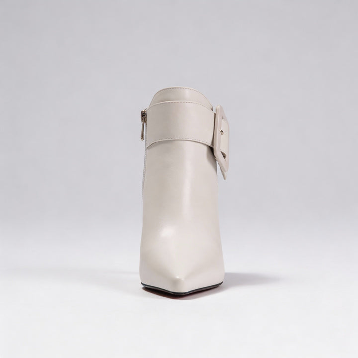 Marley | Heeled Ankle Boots with Oversized Buckle